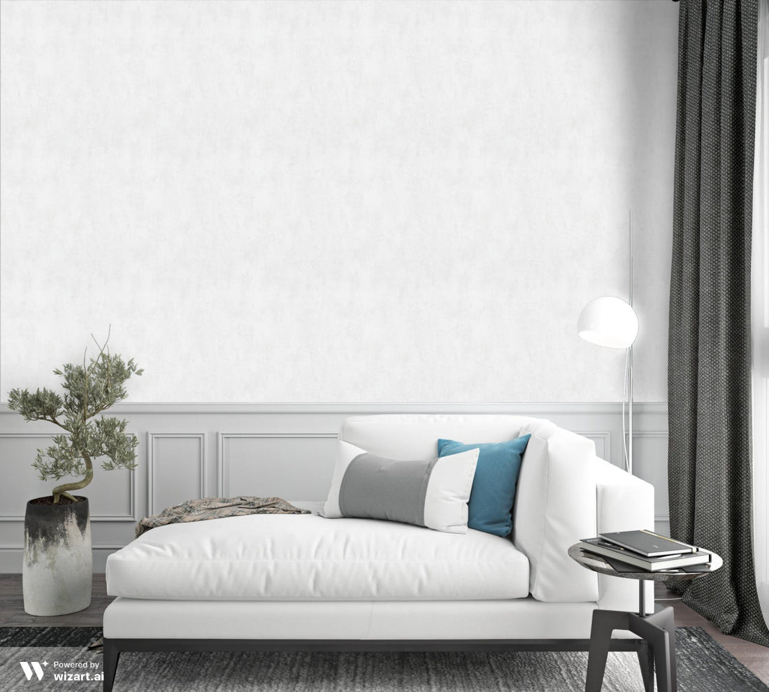Marburg City Glam 32611 white concrete-look textured wallpaper