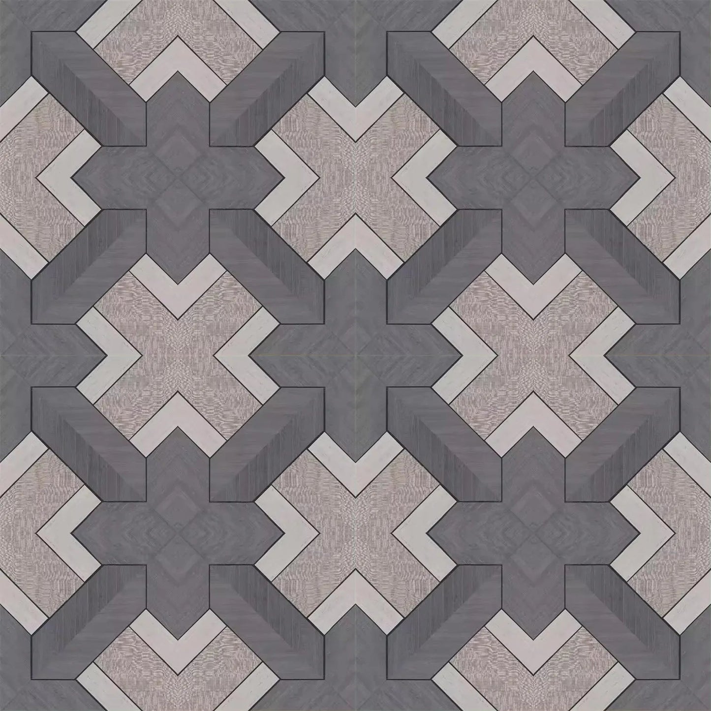 Wallpaper installed in a room showing its full pattern, color