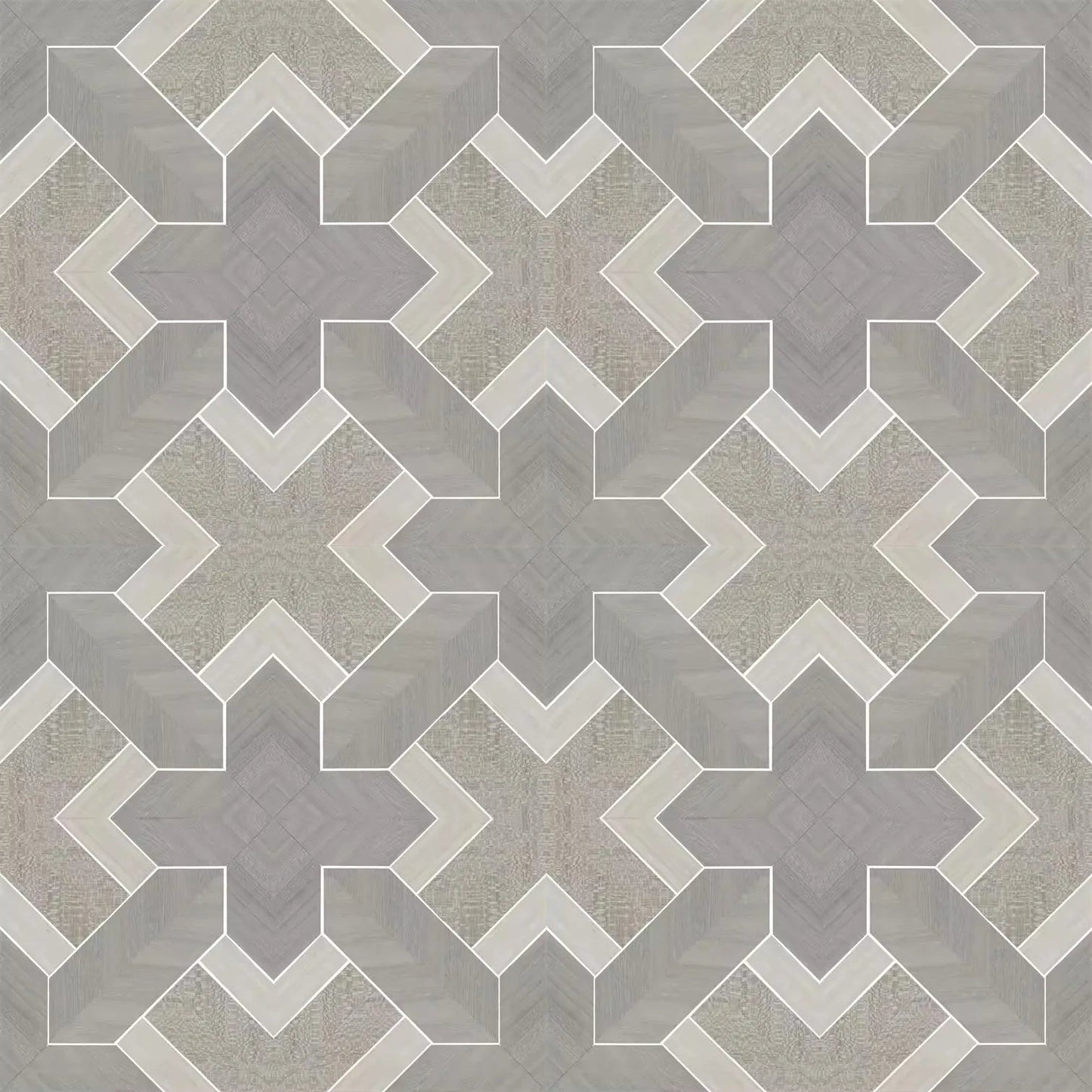 Wallpaper installed in a room showing its full pattern, color