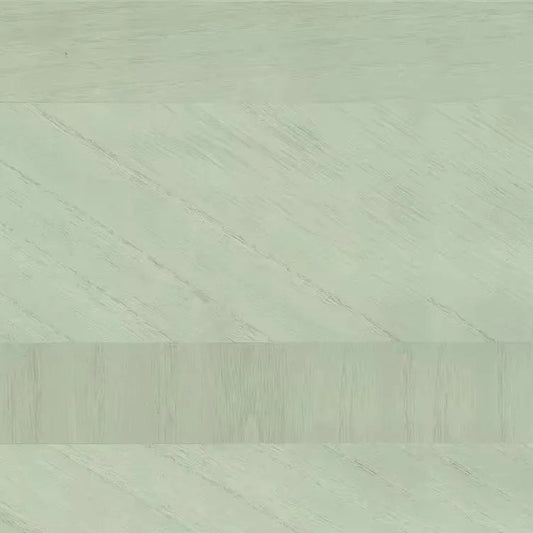 Closeup of a wallpaper showing its Geometric, Green, Wood-veneer pattern, color, and subtle texture.