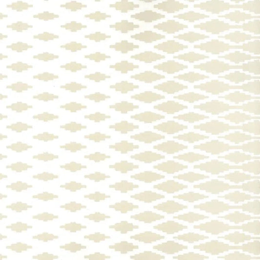Closeup of a wallpaper showing its Contemporary, Cream, Geometric, Neutrals, Two-tone pattern, color, and subtle texture.
