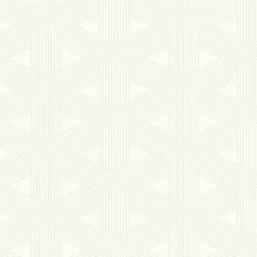 Closeup of a wallpaper showing its Contemporary, Cream, Geometric, Neutrals pattern, color, and subtle texture.