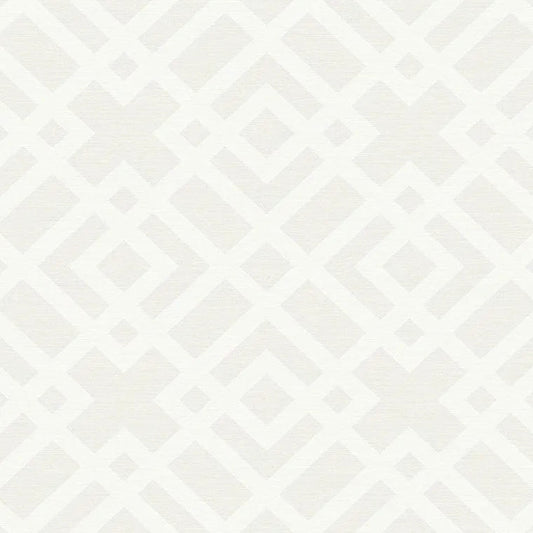 Closeup of a wallpaper showing its Art-Deco, Contemporary, Geometric, Monochrome pattern, color, and subtle texture.