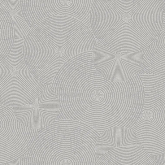 Closeup of a wallpaper showing its Circles, Monochrome, Unicolour pattern, color, and subtle texture.