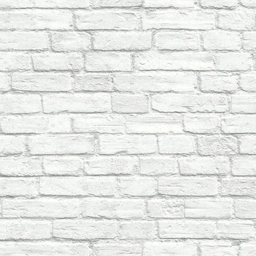 Closeup of a wallpaper showing its Brick, Contemporary, Geometric, Monochrome pattern, color, and subtle texture.