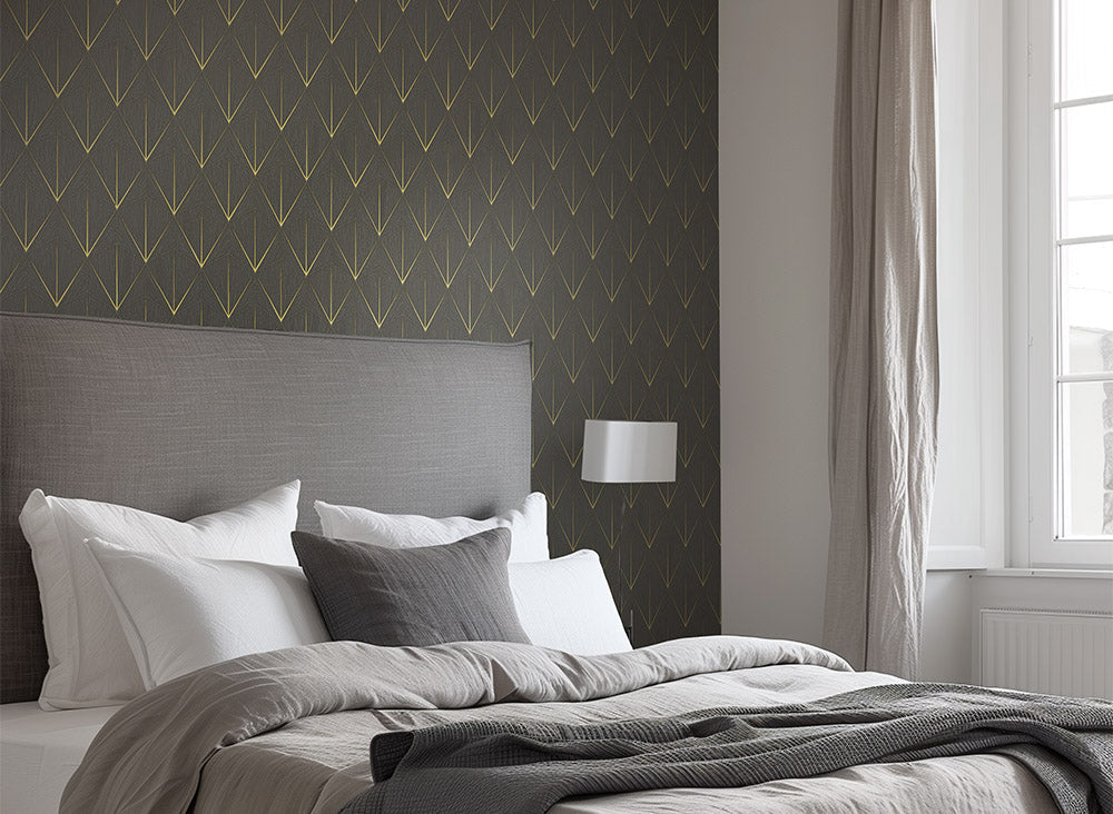 Geometric pattern with diamond design on a beige background