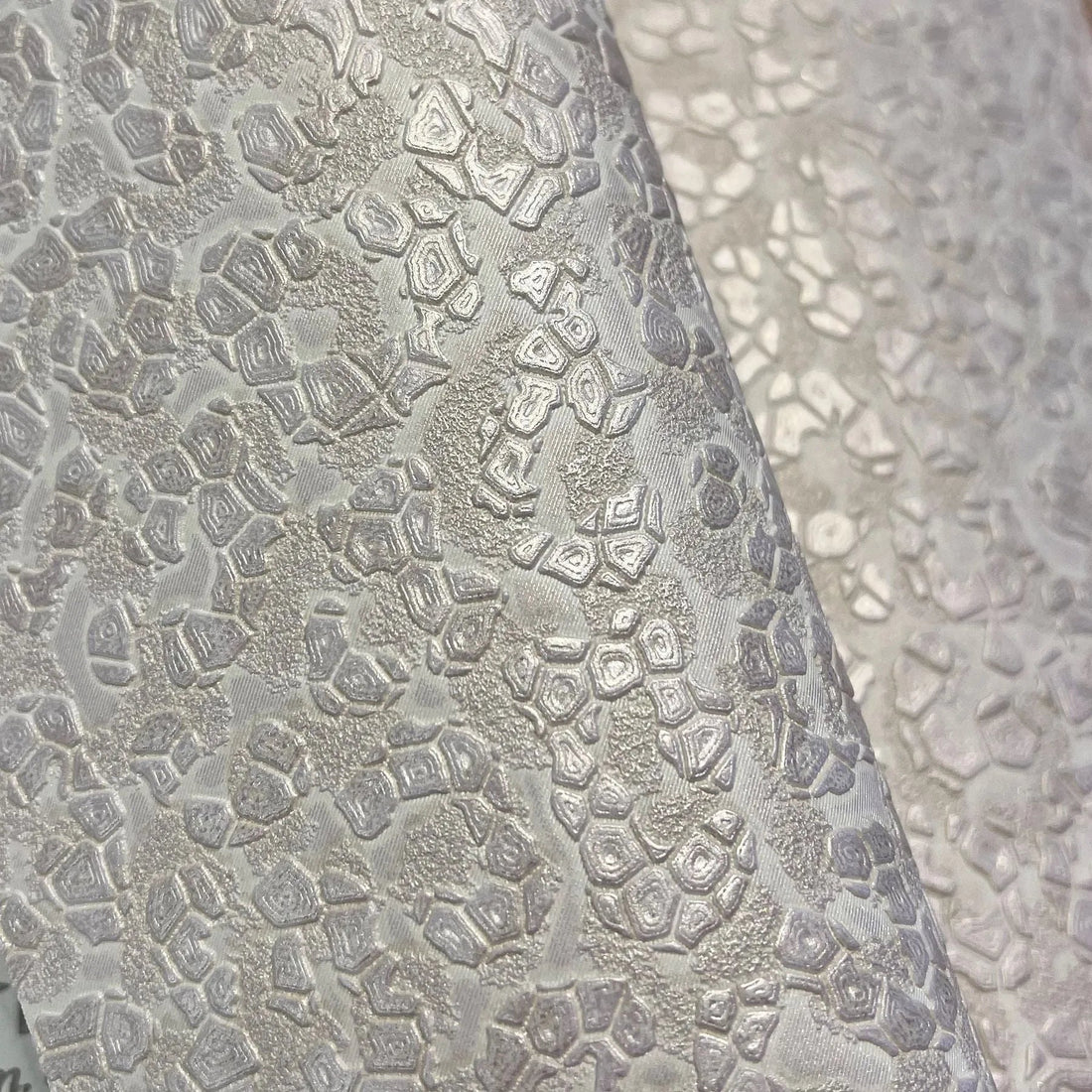 Closeup of a wallpaper showing its Luxury, Silver, Textures, Vinyl pattern, color, and subtle texture.