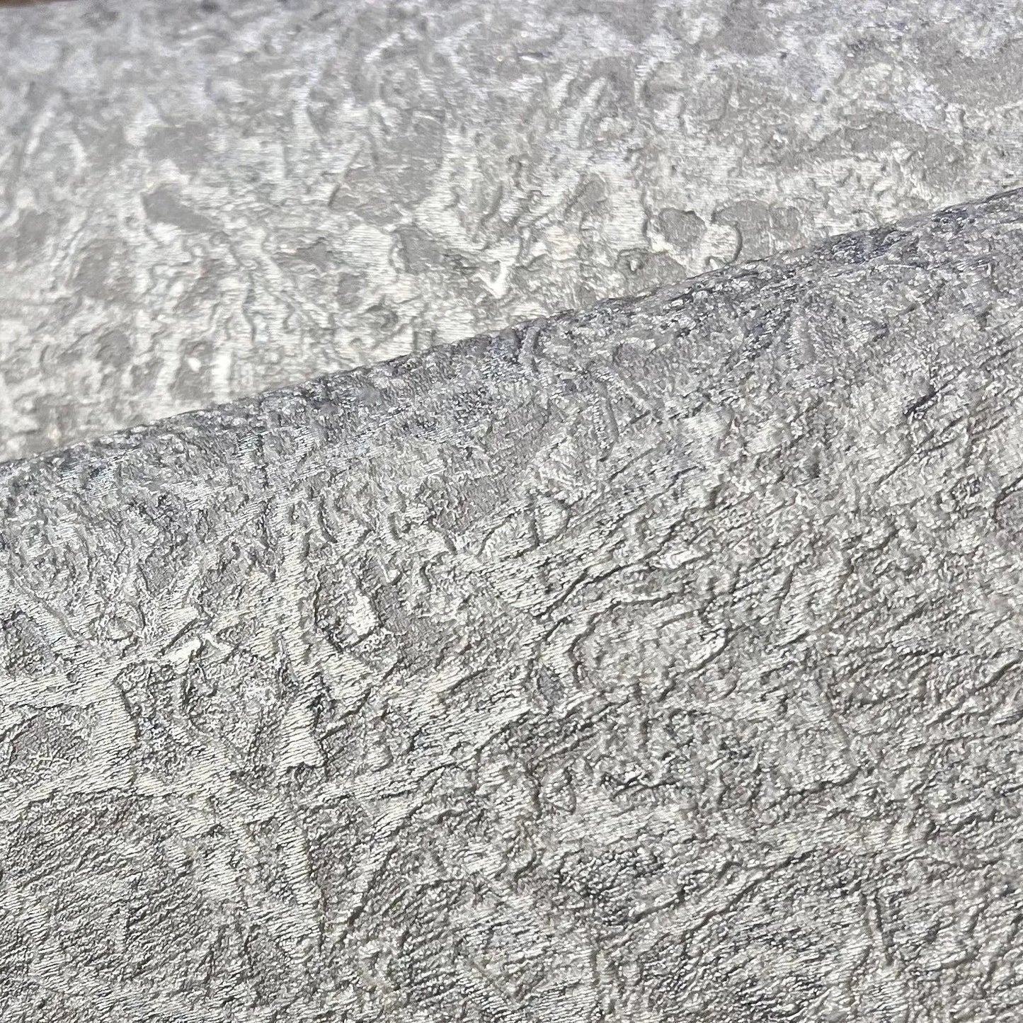 Wallpaper installed in a room showing its full pattern, color