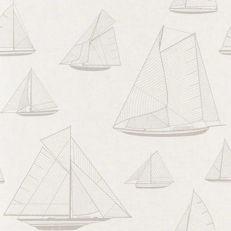 Closeup of a wallpaper showing its Neutrals, Two-tone pattern, color, and subtle texture.