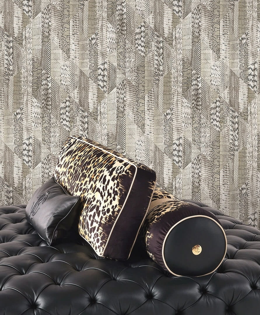 Closeup of a wallpaper showing its Luxury, Neutrals, Stripes, Textures, Vinyl pattern, color, and subtle texture.