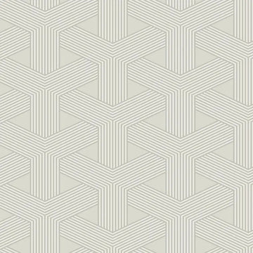 Closeup of a wallpaper showing its Contemporary, Geometric, Neutrals pattern, color, and subtle texture.