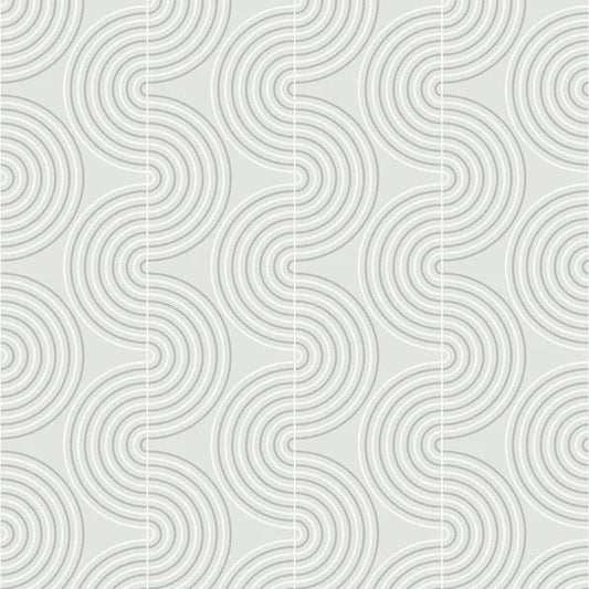 Closeup of a wallpaper showing its Contemporary, Monochrome, Unicolour, Waves pattern, color, and subtle texture.