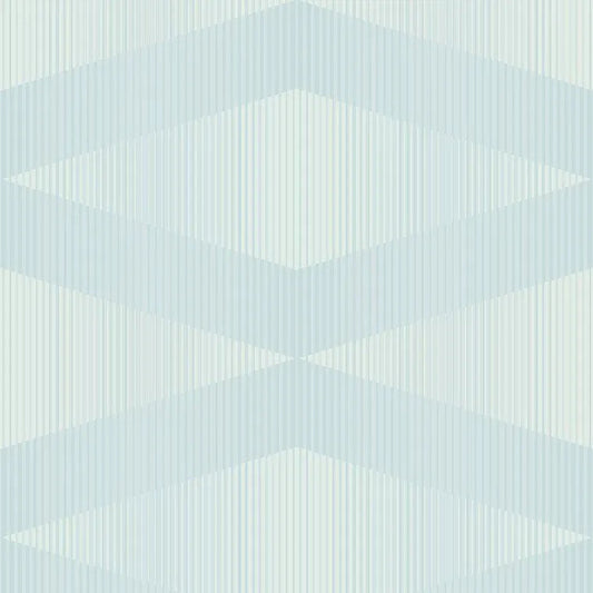 Closeup of a wallpaper showing its Blue, Contemporary, Geometric pattern, color, and subtle texture.