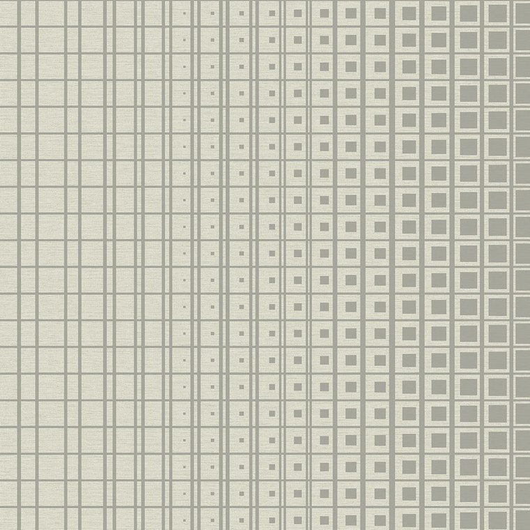 Closeup of a wallpaper showing its Contemporary, Geometric, Monochrome, Neutrals, Two-tone pattern, color, and subtle texture.