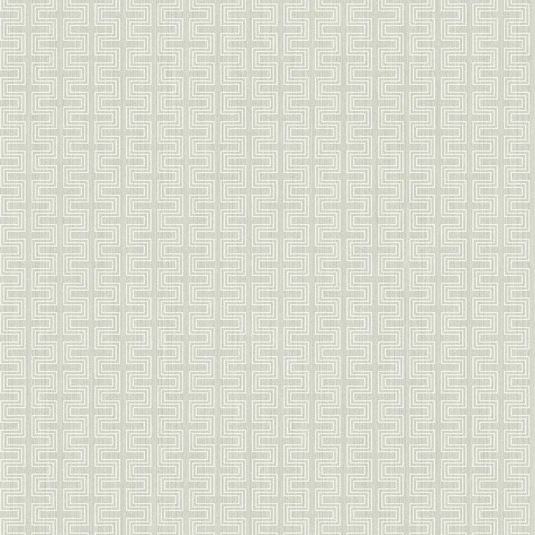 Closeup of a wallpaper showing its Geometric, Greek, Neutrals, Unicolour pattern, color, and subtle texture.