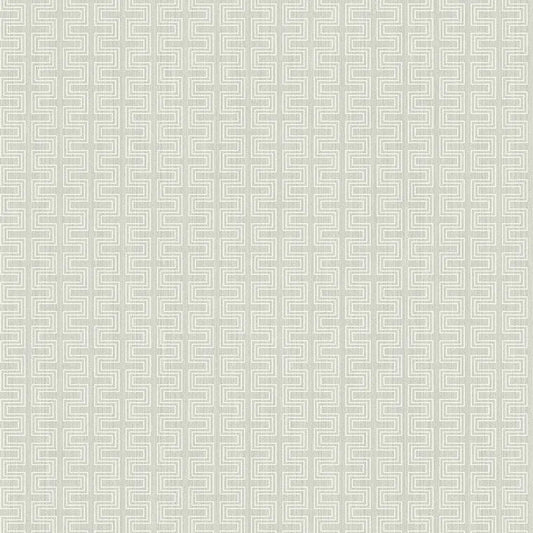 Closeup of a wallpaper showing its Geometric, Greek, Neutrals, Unicolour pattern, color, and subtle texture.