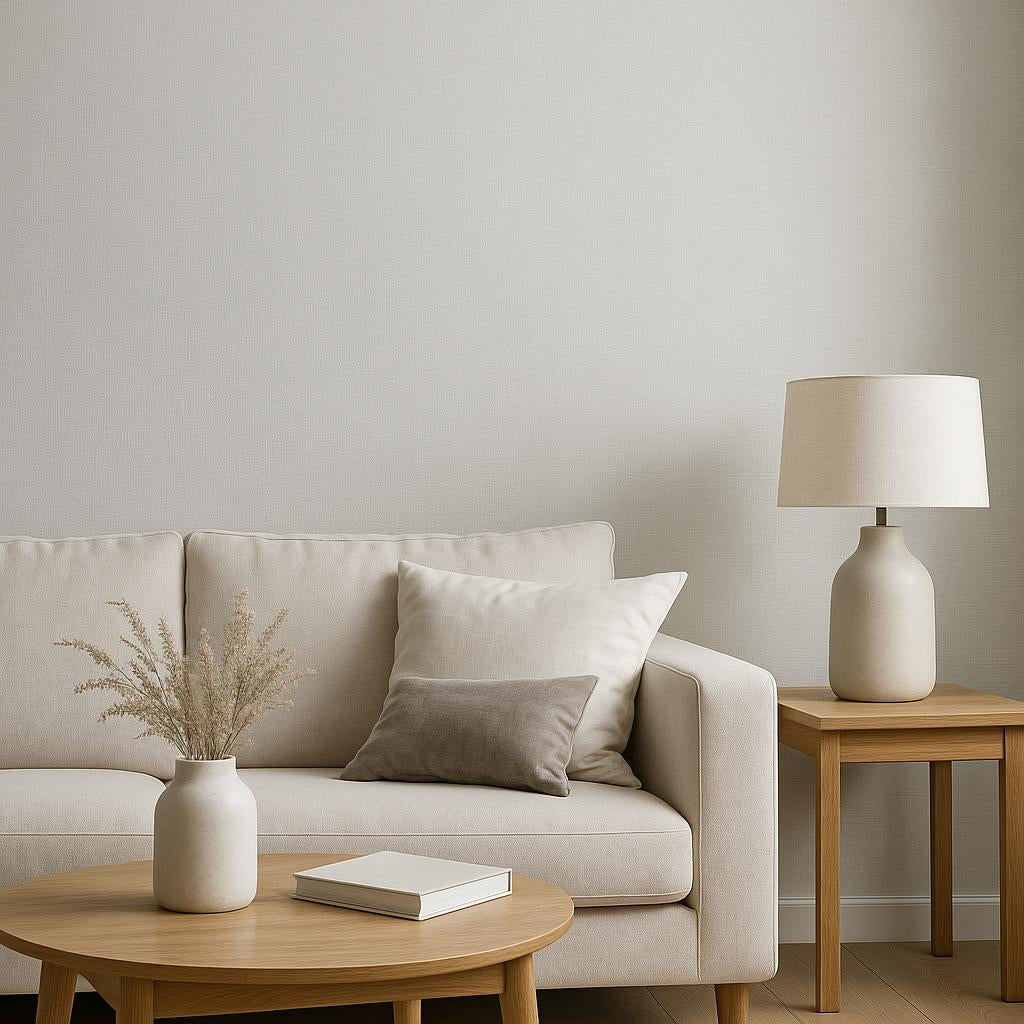 Erismann Elysium 10473-01 light grey linen-look textured wallpaper