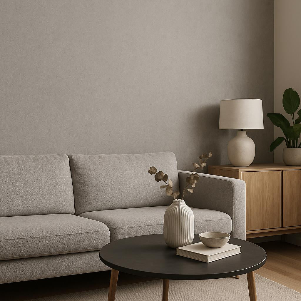 Erismann Elysium 10473-10 light grey plaster-effect wallpaper close-up
