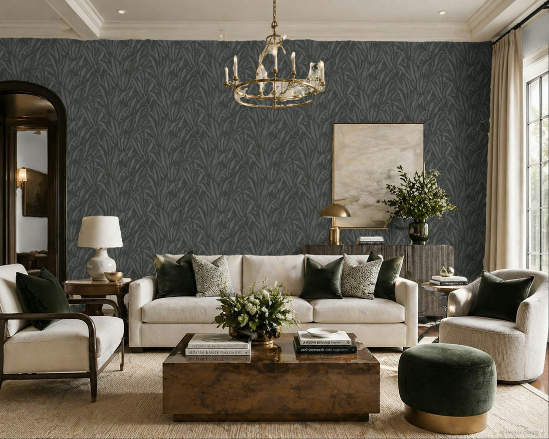 Erismann Fashion For Walls 4 10371-15 black leafy botanical wallpaper