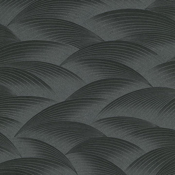 Erismann Fashion For Walls 4 10372-15 black geometric embossed wallpaper sample