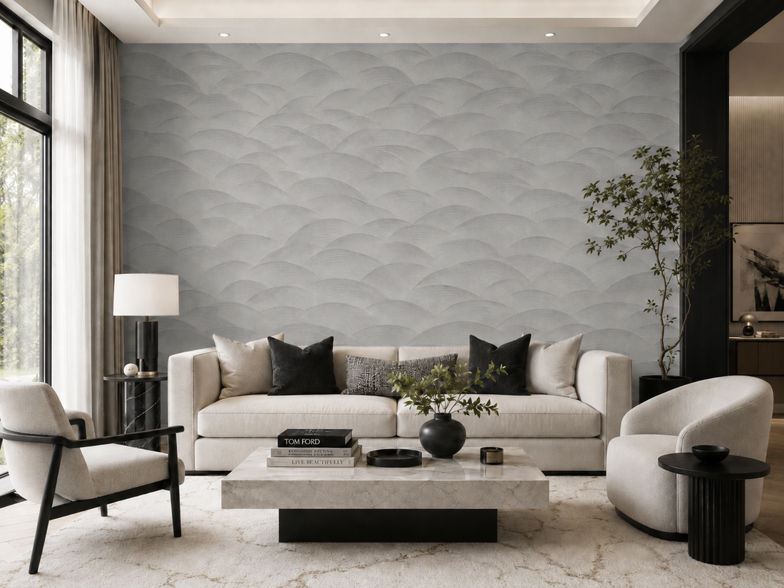 Erismann Fashion For Walls 4 10372-29 silver-grey geometric arc wallpaper