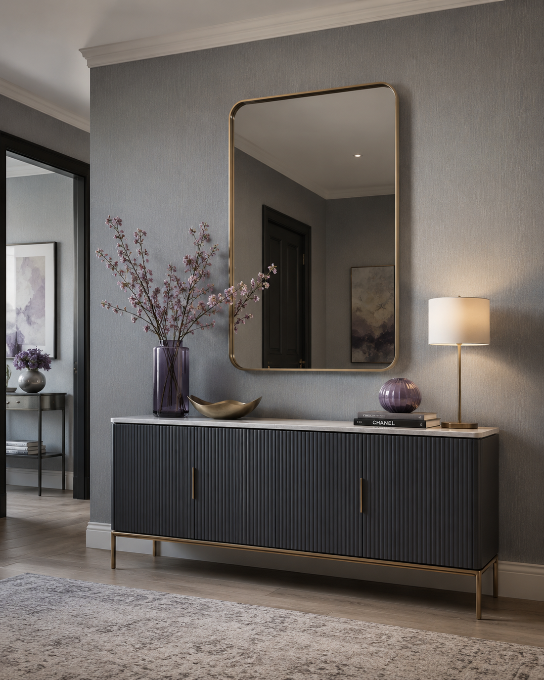 Erismann Fashion For Walls 4 10376-10 grey linen-look textured wallpaper