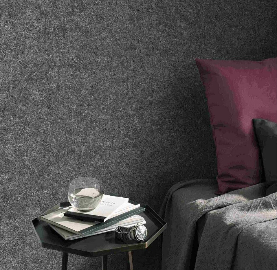 Erismann Fashion For Walls 4 10377-10 grey plaster-effect textured wallpaper