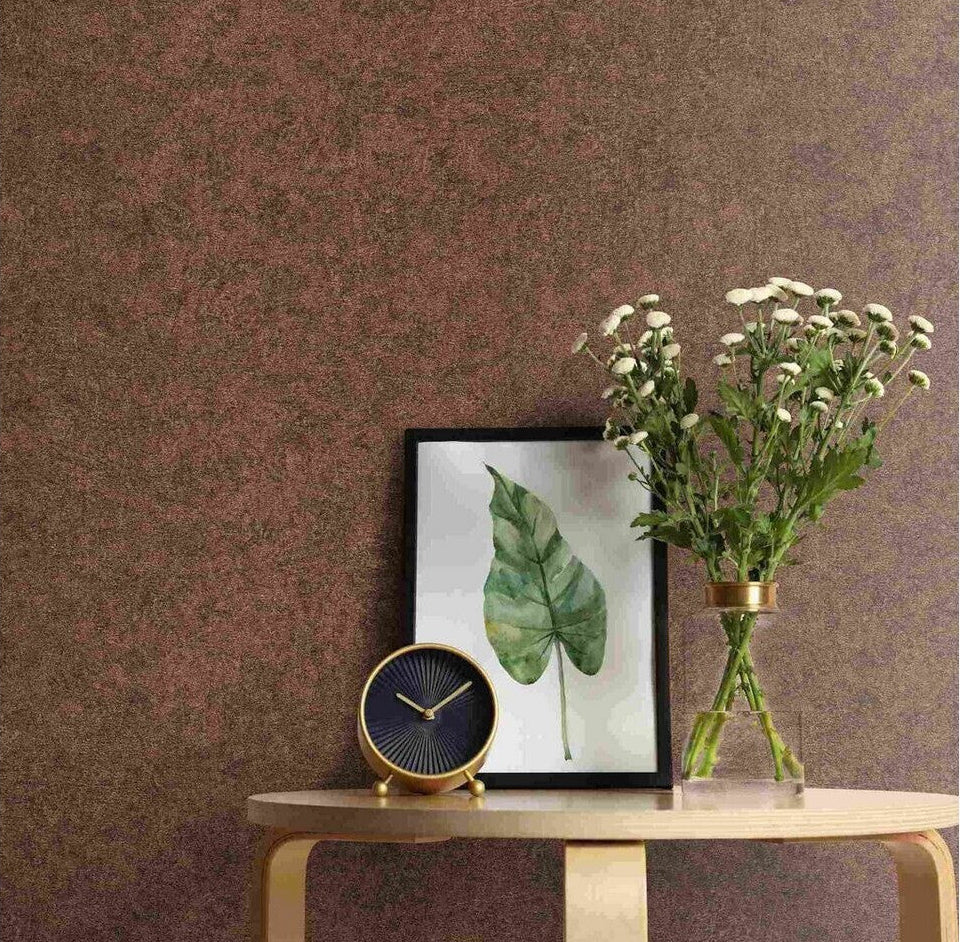Erismann Fashion For Walls 4 10377-48 warm brown plaster-effect plain non-woven wallpaper