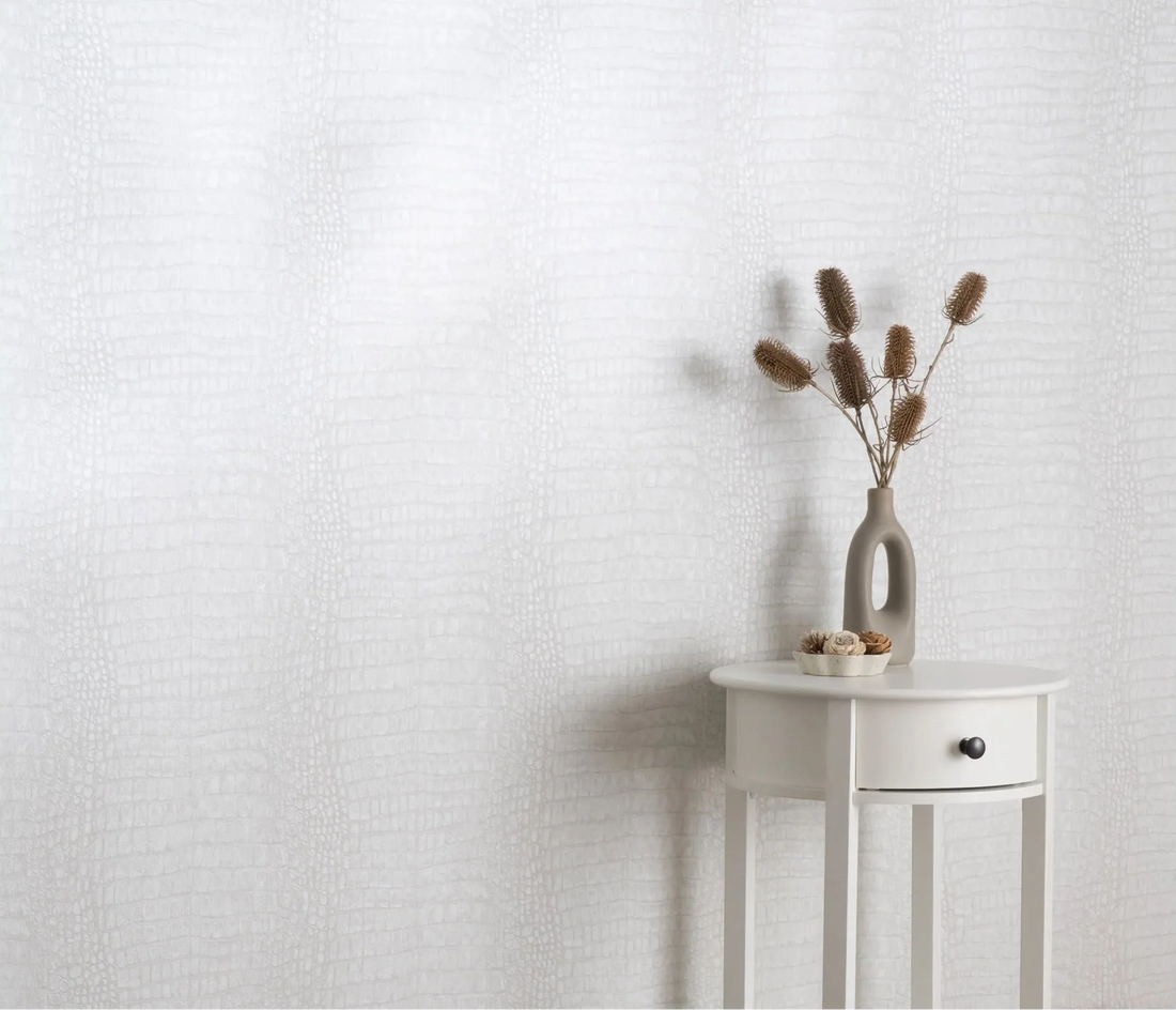 Erismann Forest Dreams 10560-10 light grey crocodile texture non-woven wallpaper