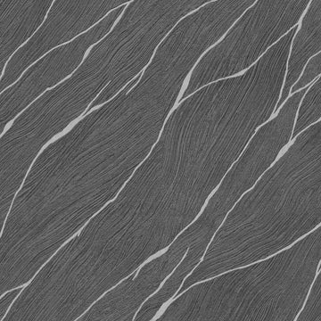Erismann Opus 10440-15 wallpaper in deep charcoal with sweeping stone-like diagonal veining.