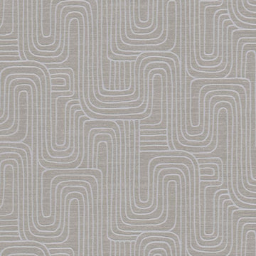 Erismann Opus 10461-11 grey geometric non-woven wallpaper with embossed curved lines