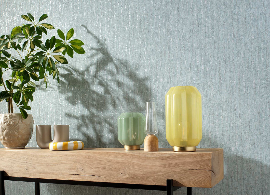 Erismann Secret Garden 10389-02 wallpaper in warm beige with subtle plaster-like texture.