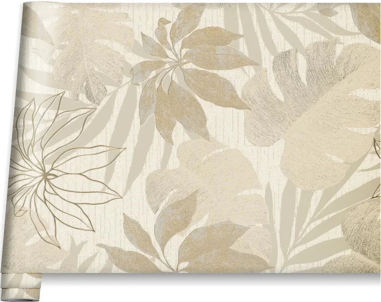 Marburg Avalon 31602 beige botanical palm leaf wallpaper