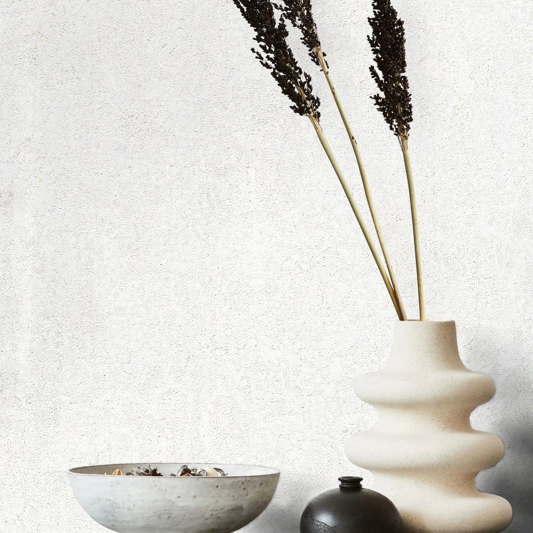 Marburg Avalon 31645 soft white plaster-effect non-woven wallpaper