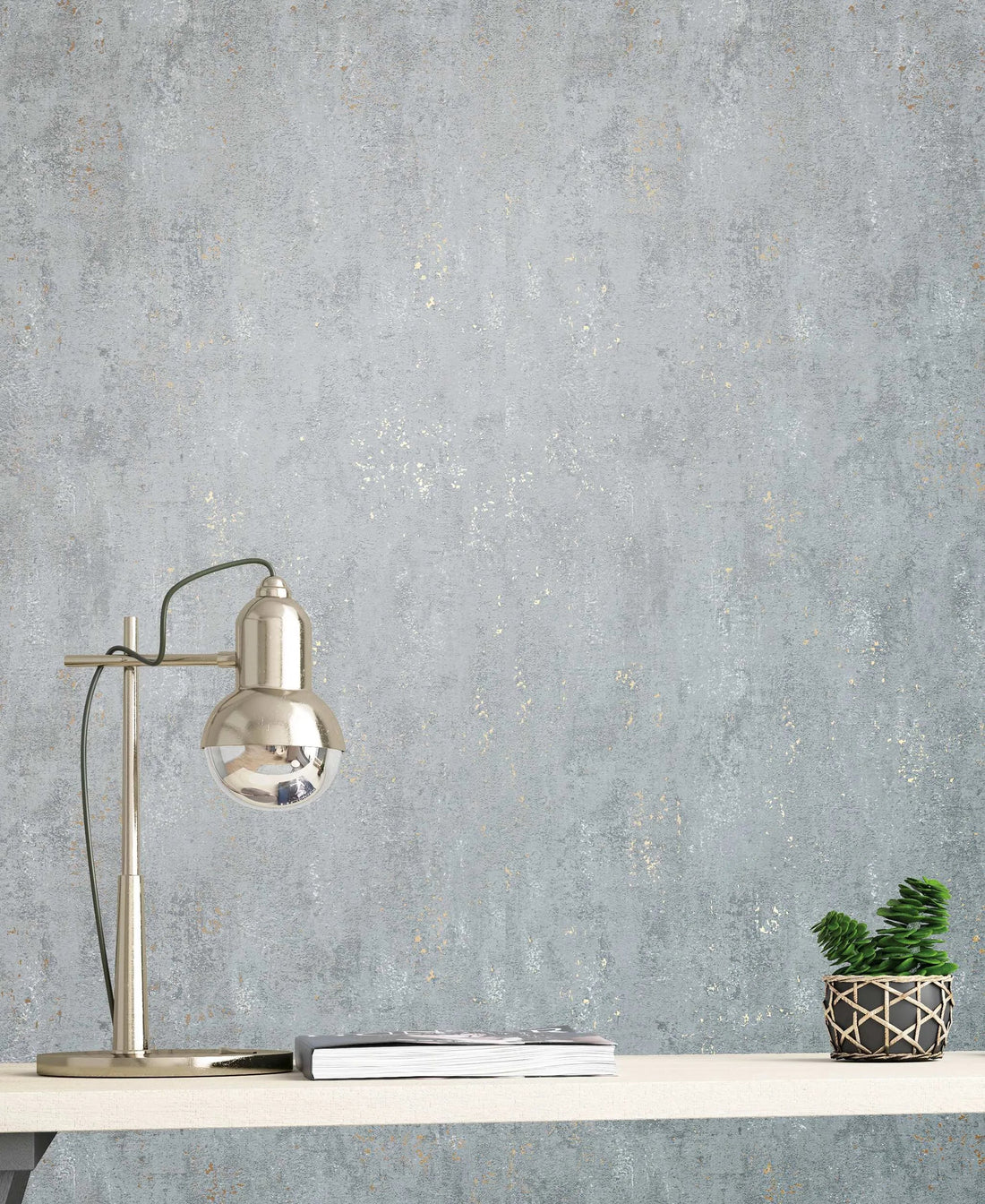 Marburg City Glam 32615 grey plaster-effect textured wallpaper