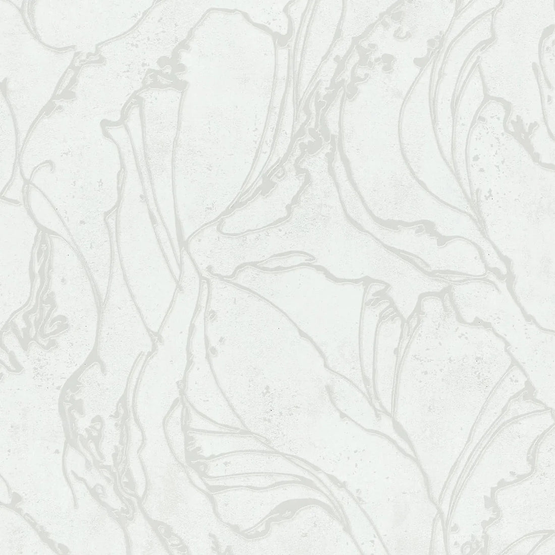 Marburg City Glow 34251 wallpaper with soft-white ground and light grey oversized leafy linework.