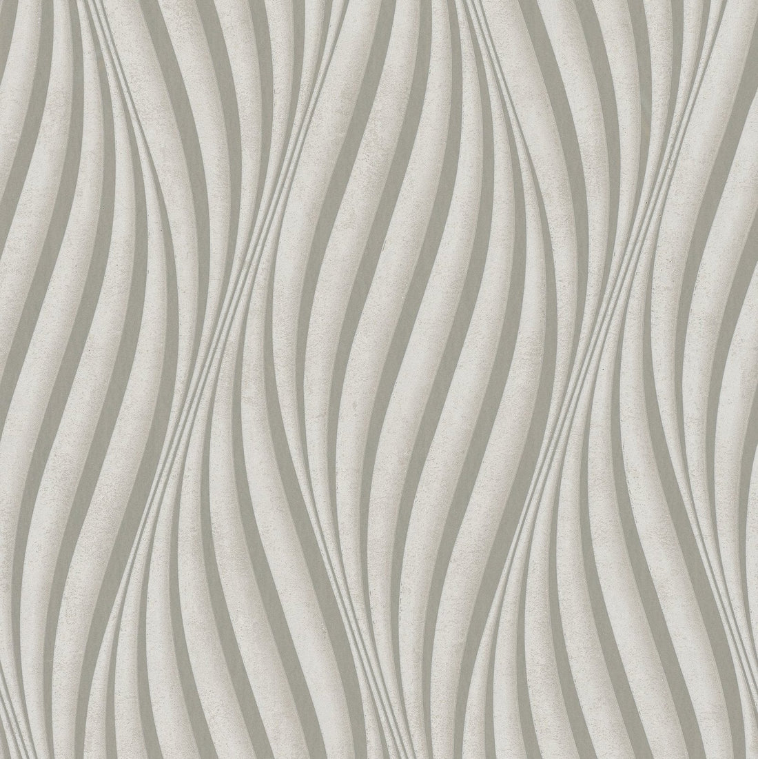 Marburg City Glow 34259 greige wave stripe wallpaper with undulating vertical bands