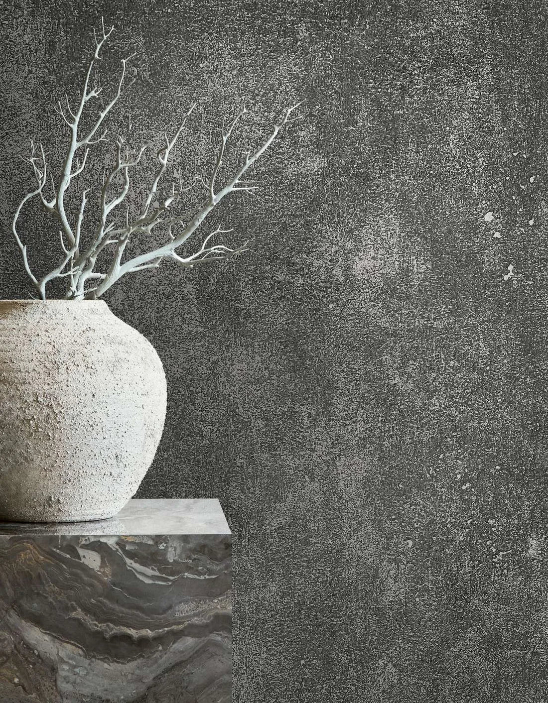 Marburg City Glow 34271 olive green concrete-texture wallpaper