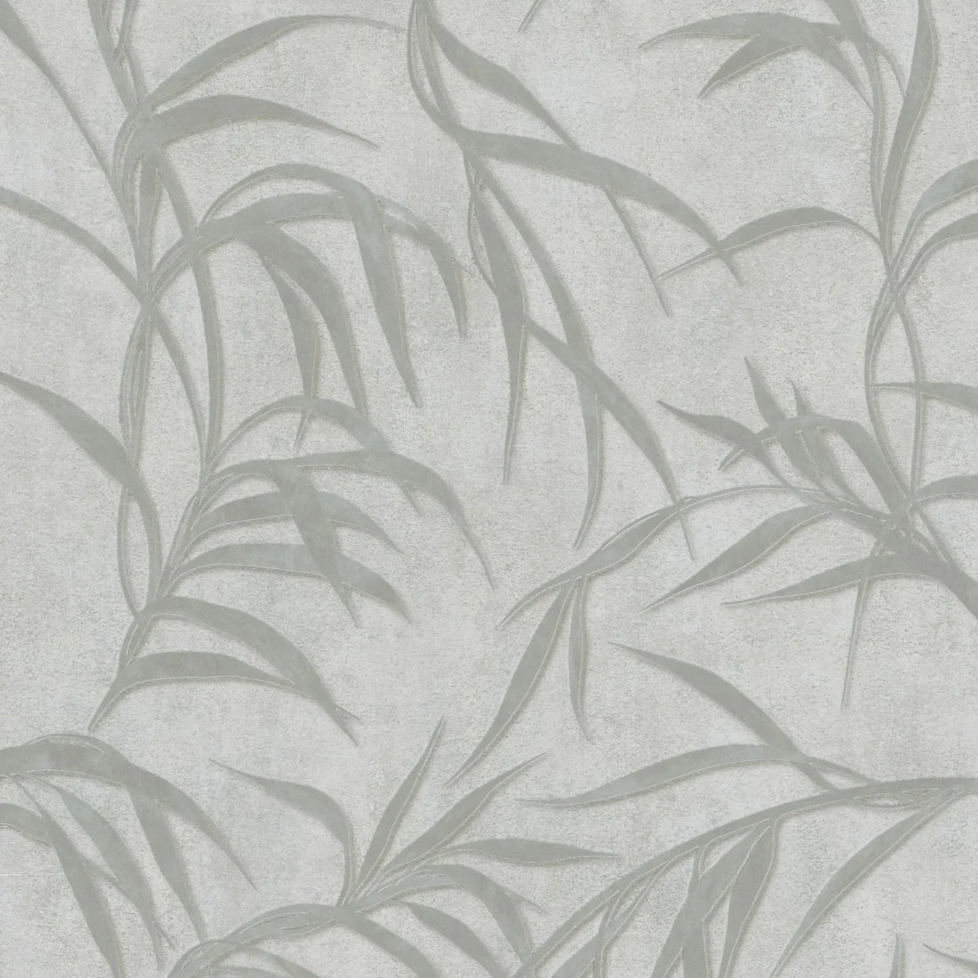 Marburg City Glow 34286 grey leafy wallpaper with concrete-look texture