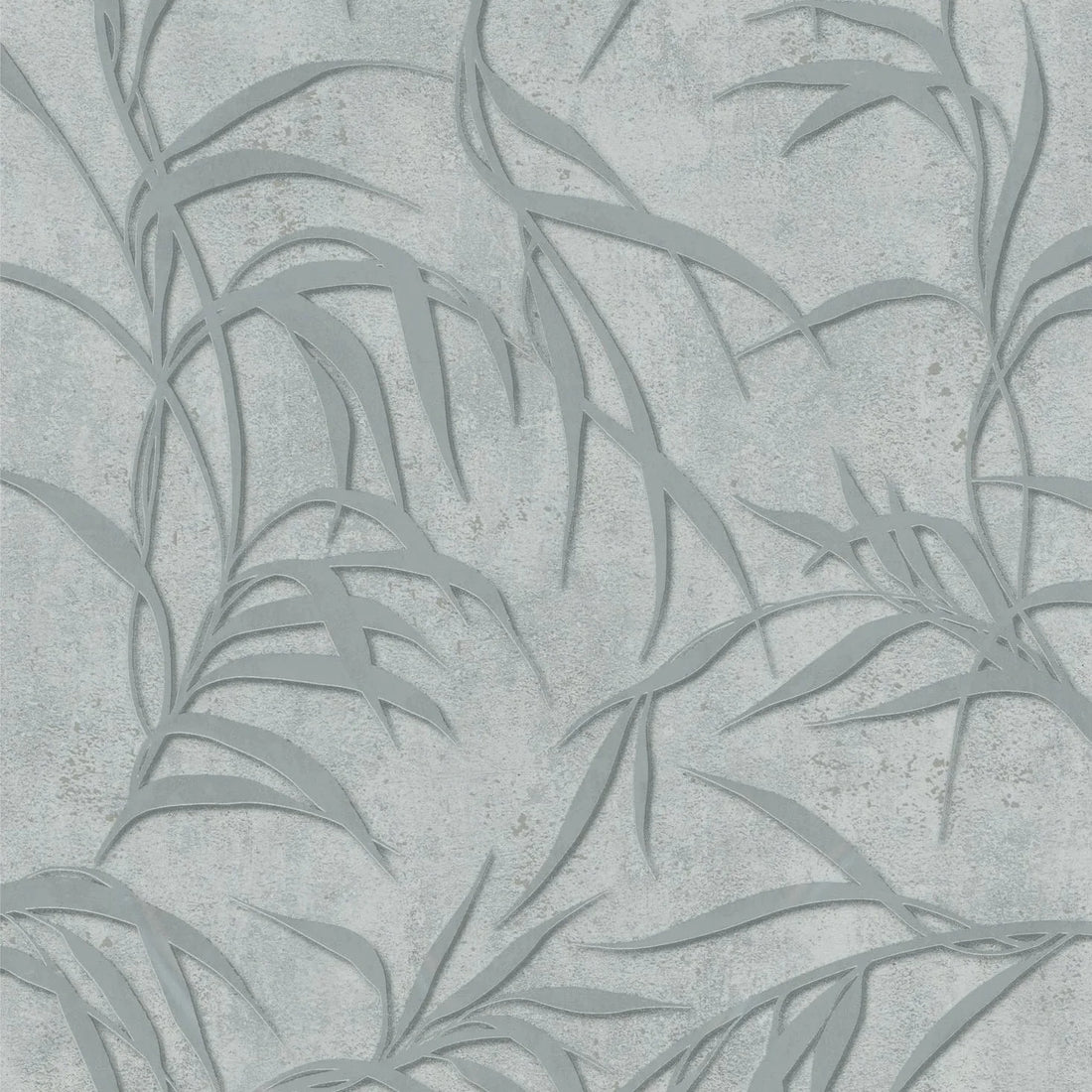 Marburg City Glow 34287 grey leafy wallpaper with a concrete-look background