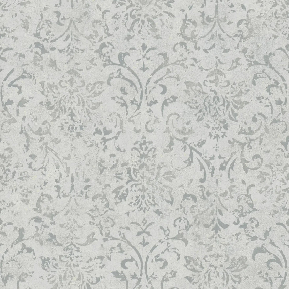 Marburg City Glow 34292 light grey distressed damask wallpaper