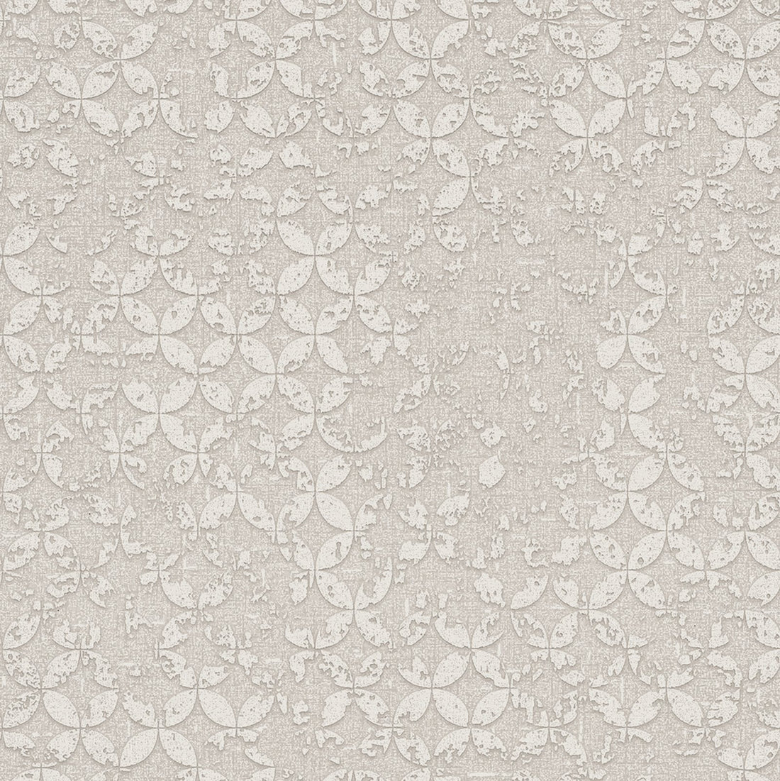 Marburg City Romance 35122 light grey geometric wallpaper with tonal circle lattice and plaster-like emboss