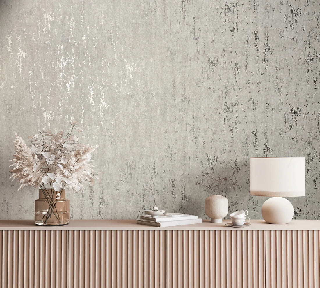 Marburg City Romance 35123 grey concrete-look plaster-effect non-woven wallpaper