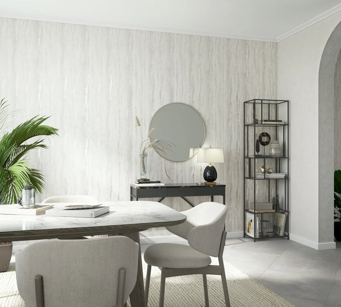 Marburg City Romance 35155 grey plaster-look wallpaper sample