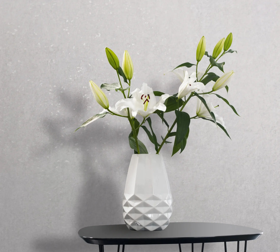 Marburg City Romance 35161 light grey plaster-look non-woven wallpaper with subtle concrete texture