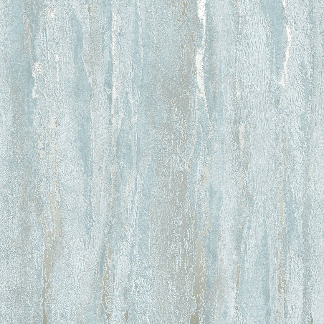 Marburg City Romance 35165 light blue plaster-look textured wallpaper with subtle taupe striations.
