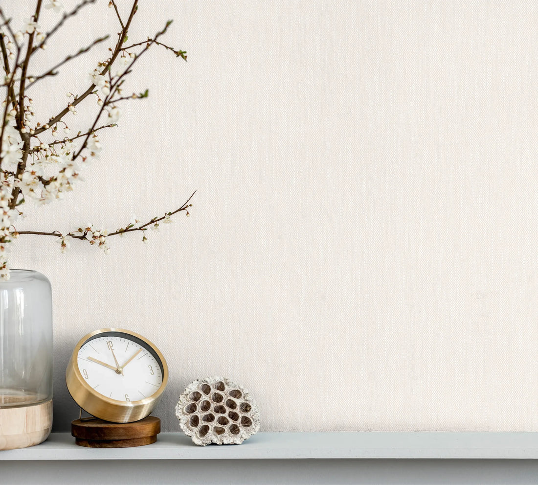 Marburg Heritage 47618 light grey linen-texture wallpaper sample