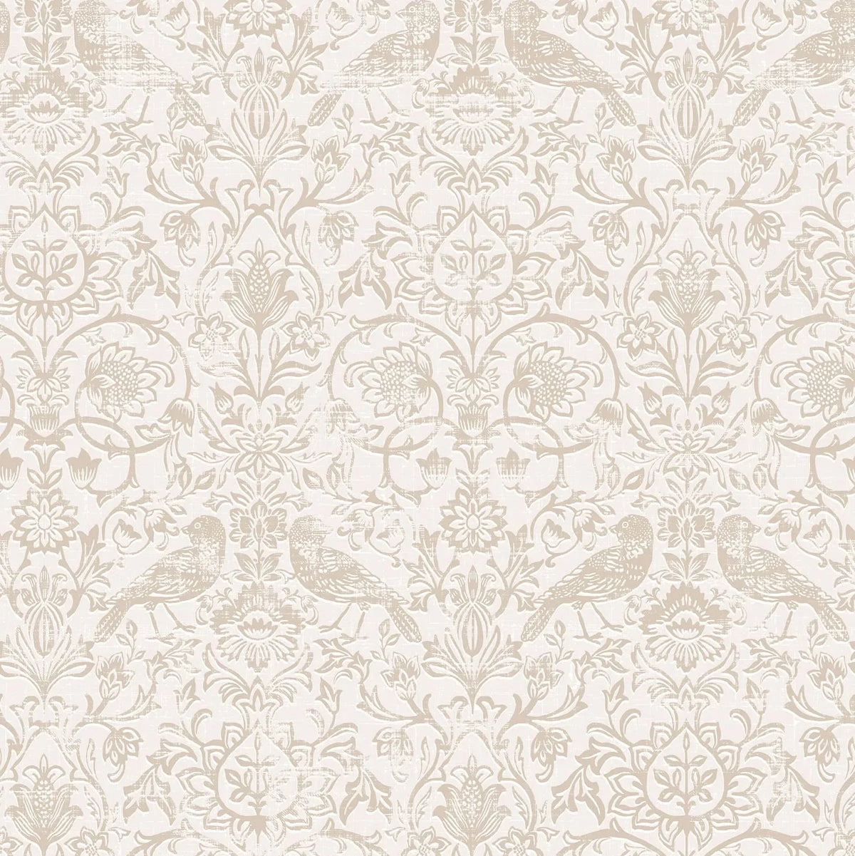 Marburg Heritage 47625 beige and gray bird floral damask non-woven wallpaper