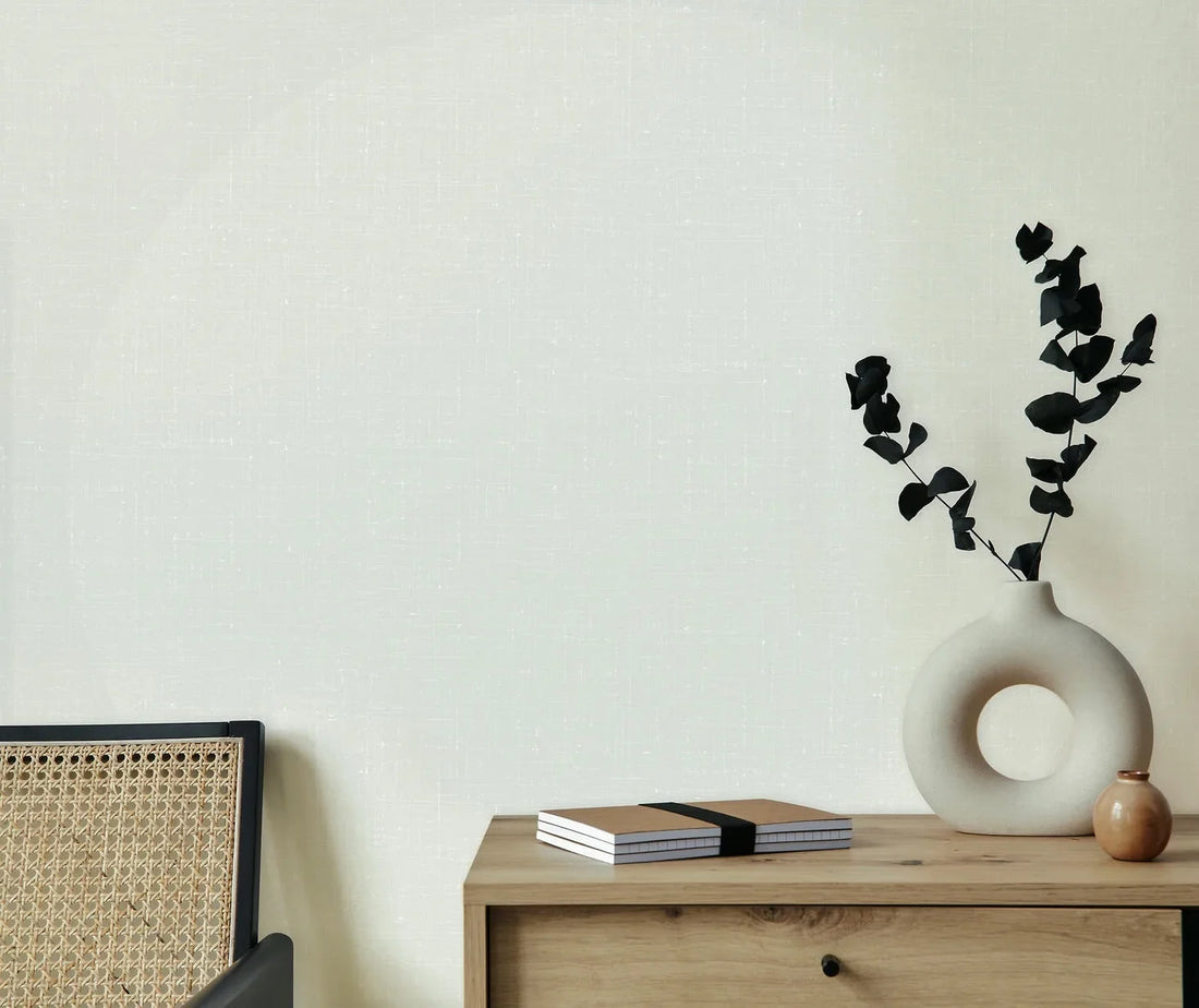 Marburg Heritage 47630 light grey linen-look non-woven wallpaper close-up