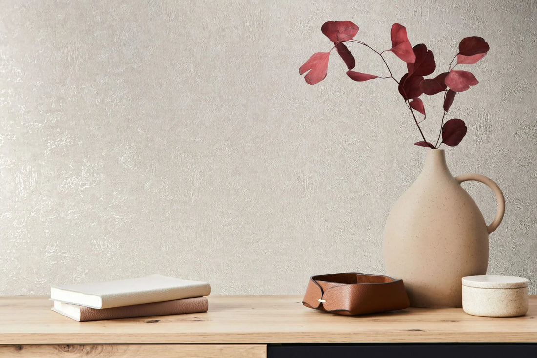 Marburg Kumano 34520 warm cream plaster-effect textured wallpaper